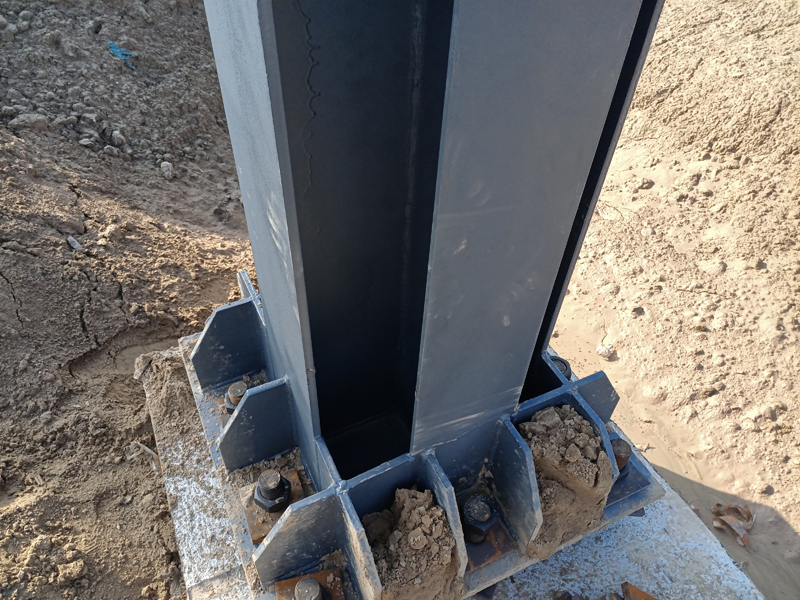 鋼結構車間框架部分 十字柱