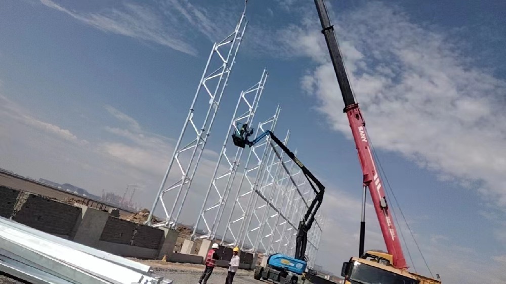 防風抑塵網立柱